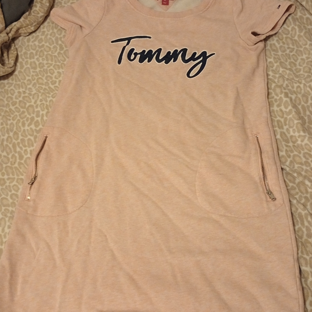 Tommy Hilfiger Pink Casual Dress With Pockets For Sale!